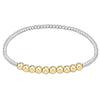 E Newton Classic Beaded Bliss Bracelet - Mixed Metal Collection - Perfect Combination of Elegance and Versatility