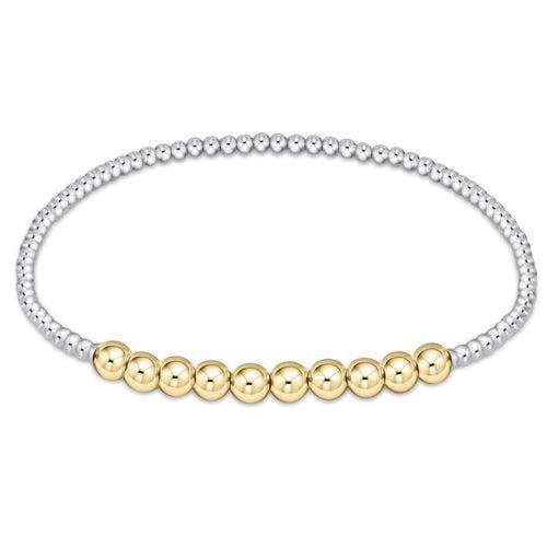 Classic Beaded Bliss Bracelet - Mixed Metal Collection