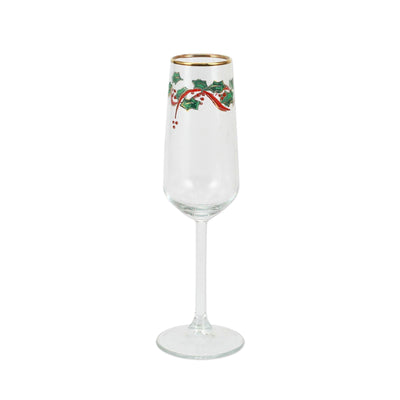 Holly Champagne Flute