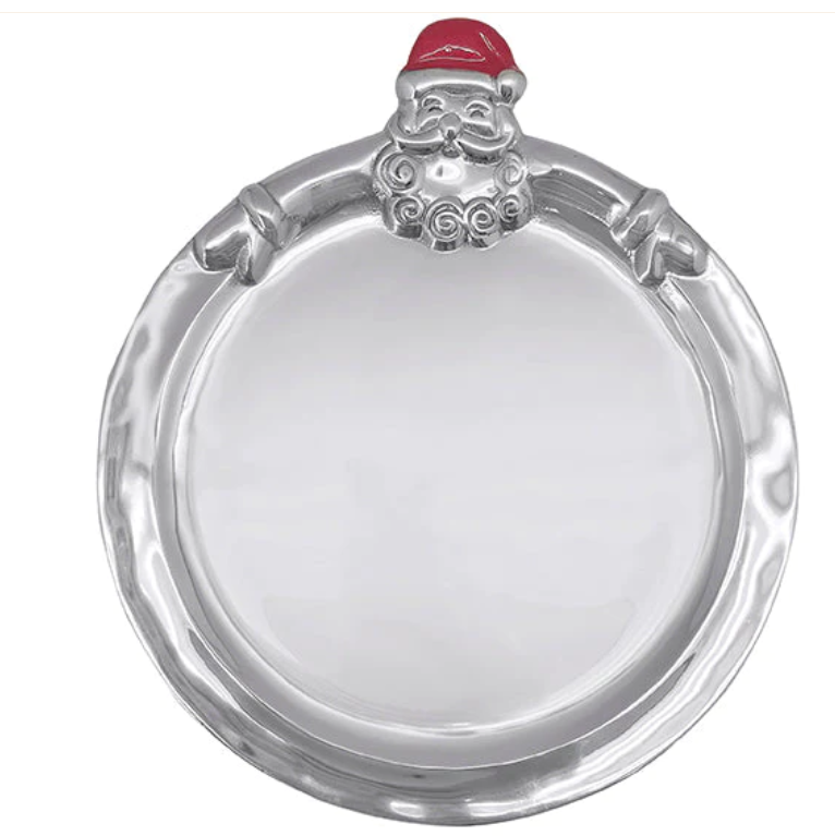 Hugging Santa Round Cookie Platter