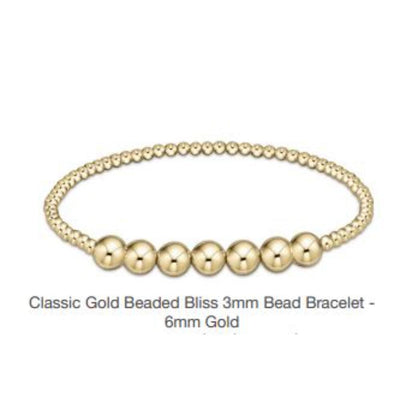Classic Gold Bliss Bracelet in 2mm, 2.5mm, or 3mm by E Newton