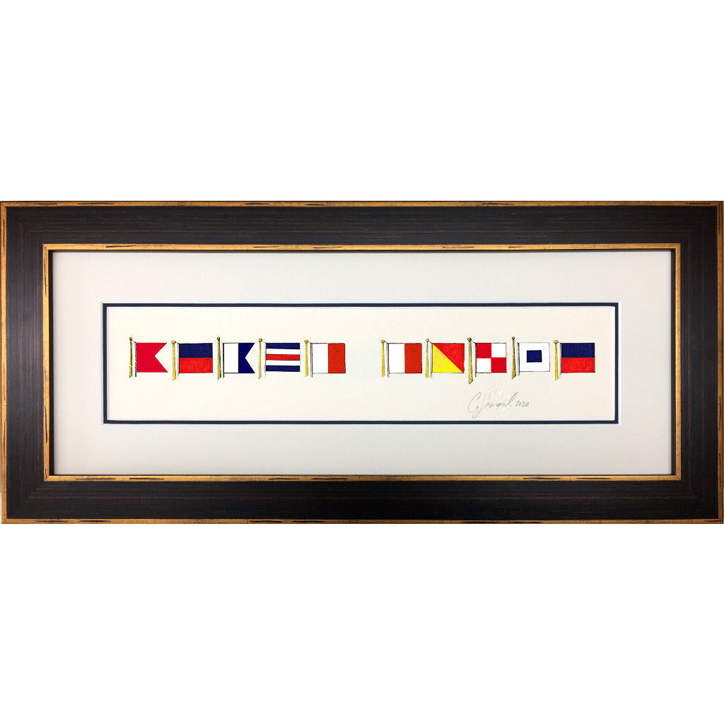 Nautical Signal Flag Framed Art - Fab Vila