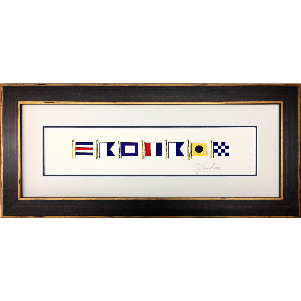 Nautical Signal Flag Framed Art - Fab Vila