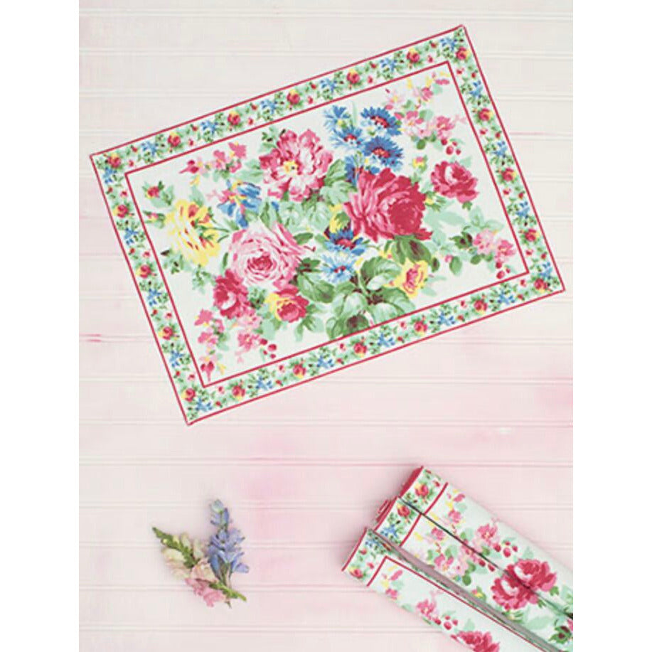 Cottage Rose Placemat Set of 4 - Fab Vila