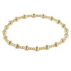 E Newton Dignity Sincerity Pattern Bead Bracelet - Available in 4mm, 5mm, or 6mm Sizes