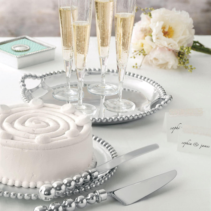 Pearled Cake Server - Fab Vila