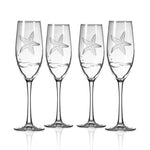 Starfish Champagne Flute  - Set of 4 Glasses - Fab Vila