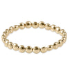 Elevate Your Style with E Newton's Honesty Gold 6mm Bead Bracelet - Handmade for Lasting Quality and Elegance