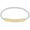 Classic Beaded Bliss Bracelet - Mixed Metal Collection