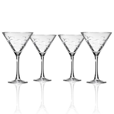School of Fish Martini  -Set of 4 Glasses - Fab Vila
