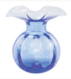 Hibiscus Cobalt Medium Fluted Vase
