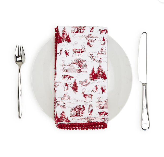 Winter Toile S/4 Napkins