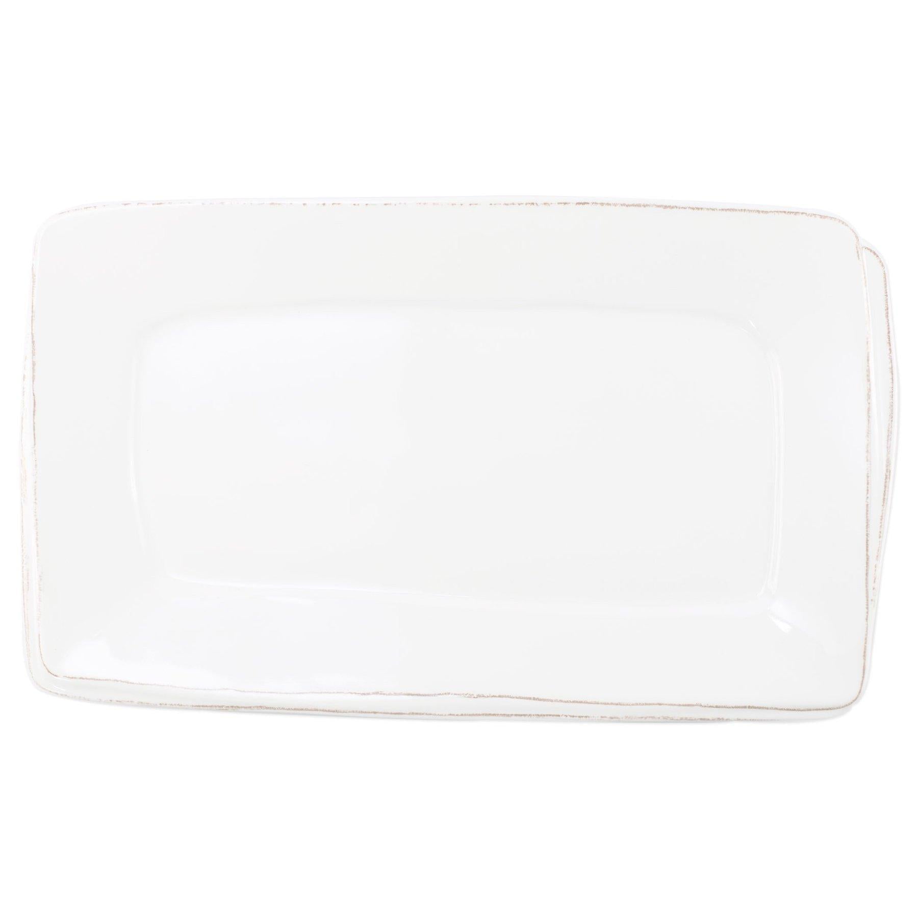 Melamine Lastra white Rectangular Platter